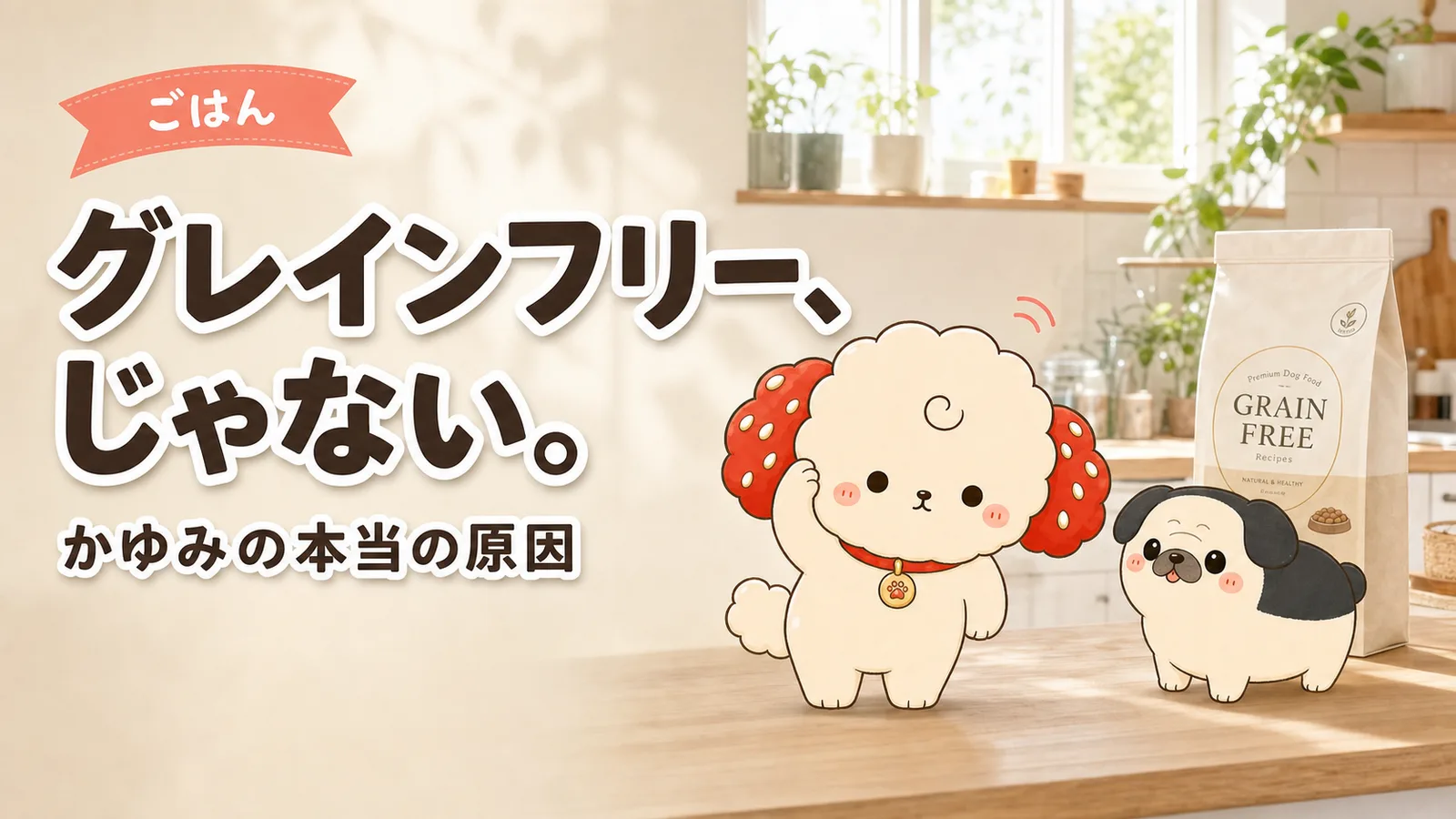 「グレインフリーで治る」じゃなかった。愛犬のかゆみの本当の原因