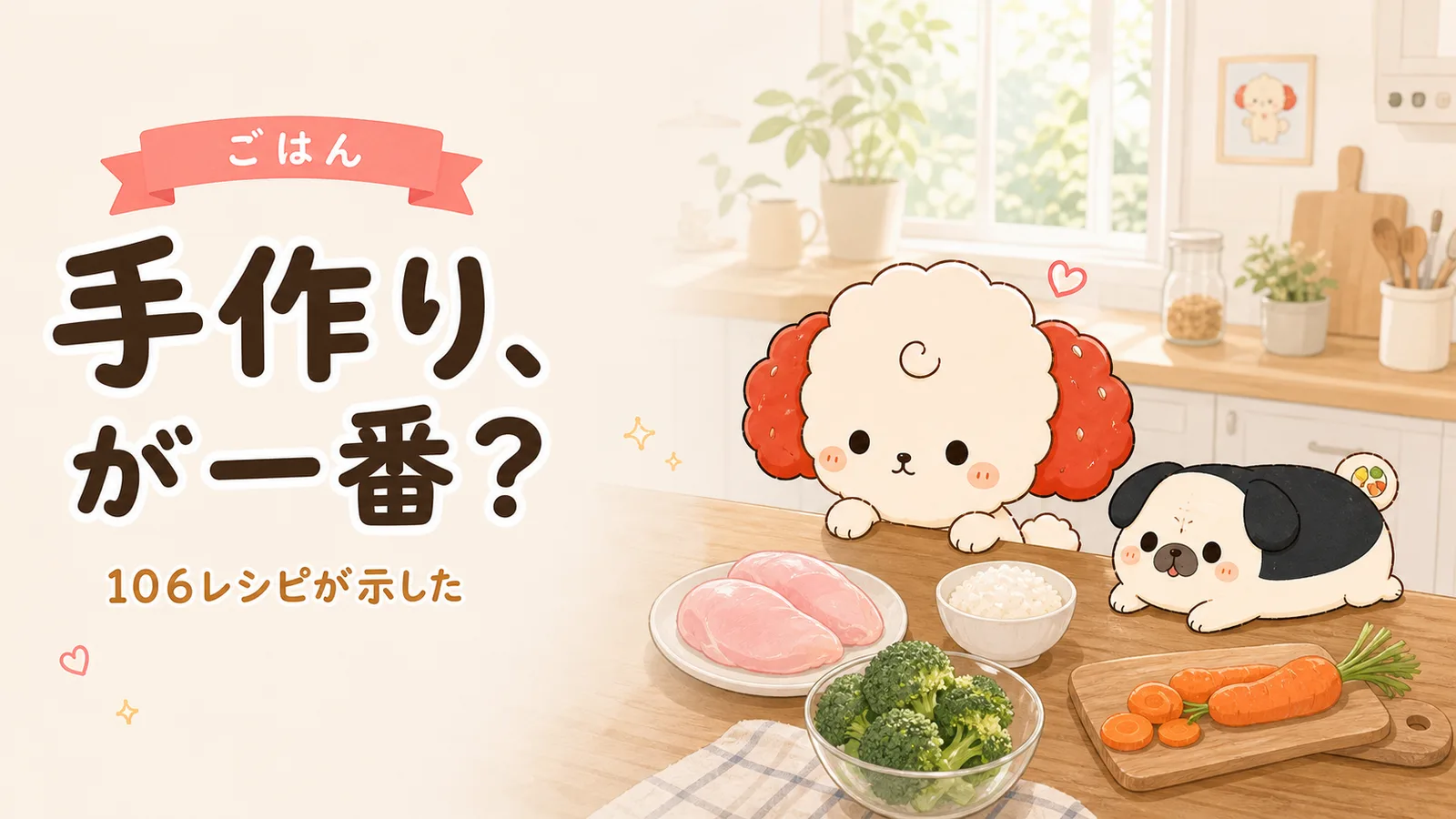 「手作りごはんが一番」じゃなかった。106レシピが示した愛犬の栄養